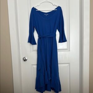 Soft Surroundings ruffles up‎ skirt, bell 3/4 sleeves size L